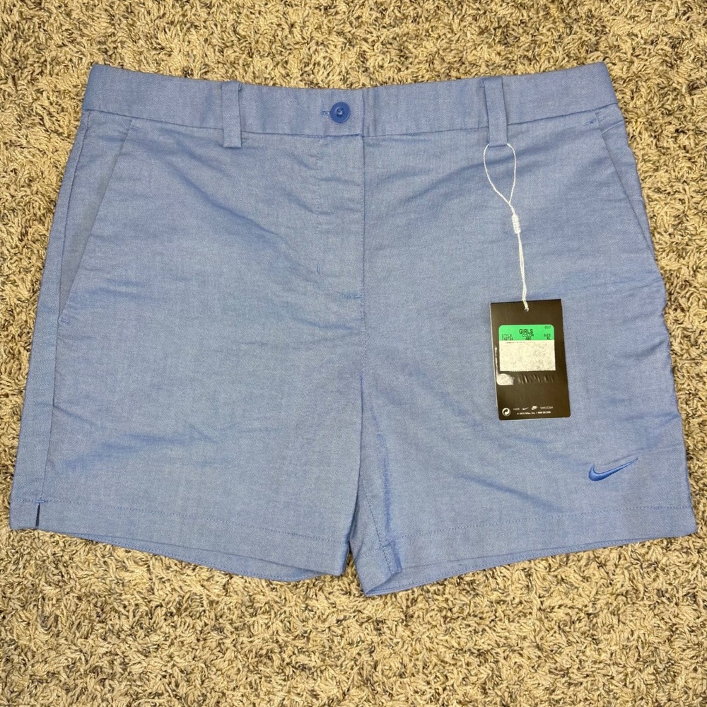 Nike Golf Girls XL Blue Dri-FIT Performance Shorts 742724-480 NWT